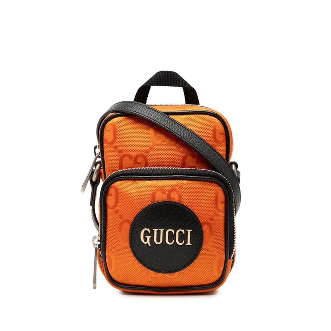 Gucci Off the Grid Crossbody Shoulder Bag 643882 Orange/Black Nylon Leather Women's GUCCI: --- Catalog ---Category: SizeSize (HxWxD): 16cm x 11cm x 6cm / 6.29'' x 4.33'' x 2.36''Category: DesignType: Shoulder bagColor: Black, OrangeGender: WomenMaterial: Nylon , Leather Category: GeneralBra