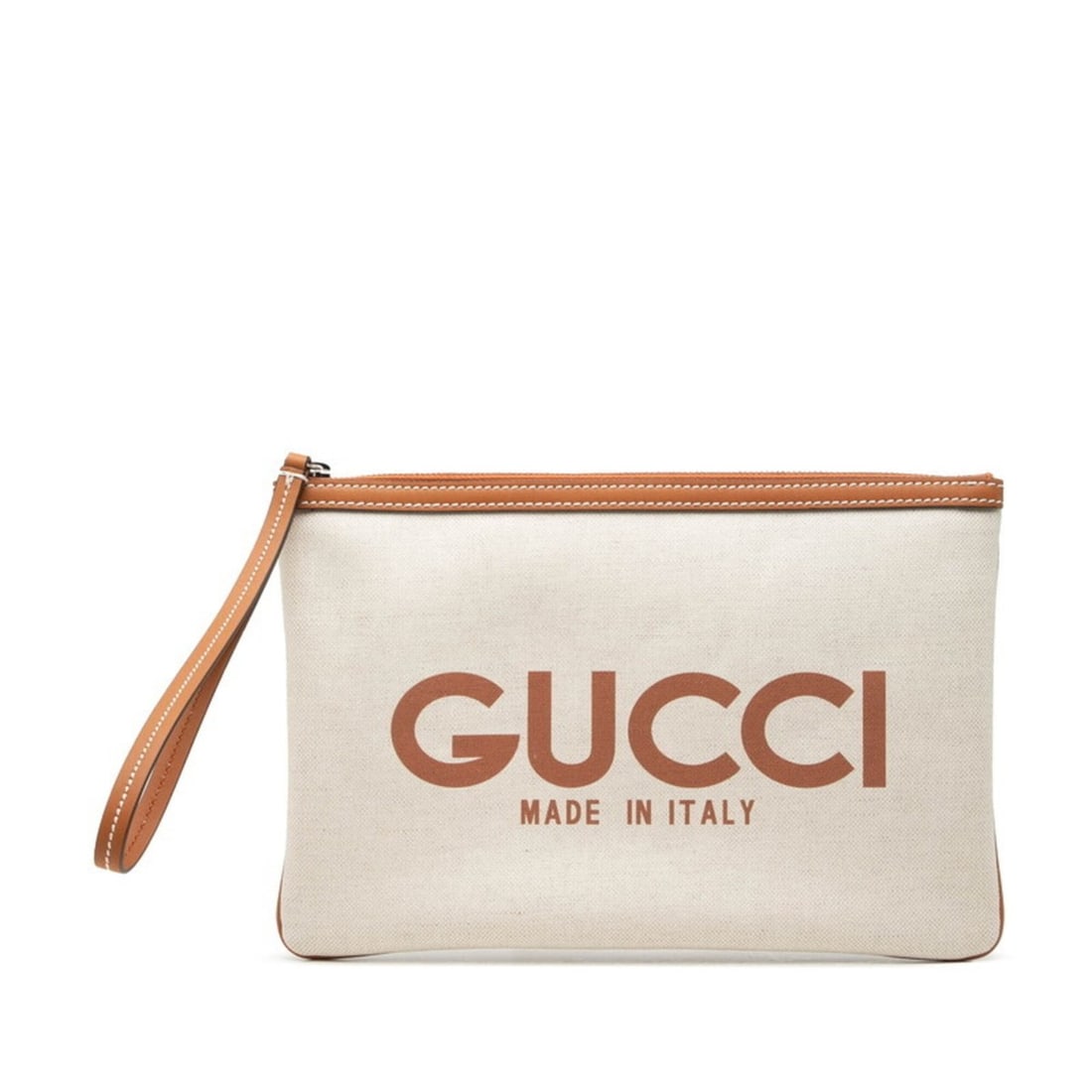 Gucci GG Supreme Logo Print Clutch Bag, Second 777165, Ivory Brown Canvas Leather, Women's, GUCCI: --- Catalog ---Category: SizeSize (HxWxD): 19cm x 28.5cm x 2cm / 7.48'' x 11.22'' x 0.78''Category: DesignType: Clutch bagColor: Brown, IvoryGender: WomenMaterial: Canvas , Leather , PVC Category: Gen