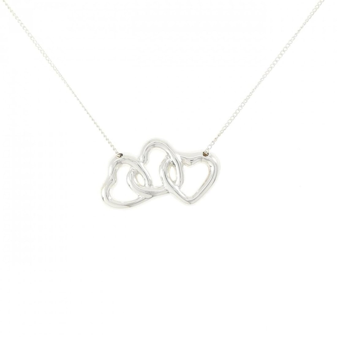 Tiffany Triple Open Heart Necklace: --- Catalog ---Category: SizePendant Size: 15.4mm x 24mm / 0.6'' x 0.94''Neck Circumference: 46 cm / 18.11''Category: DesignGender: WomenMaterial: Silver 925Pendant Type: PendantNecklace Type: