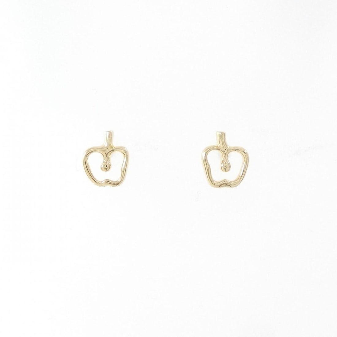 Tiffany Apple Earrings: --- Catalog ---Category: SizeSize (HxWxD): 7.60mm x 6.40mm / 0.30'' x 0.25''Category: DesignType: Stud earringsGender: WomenMaterial: Yellow gold (18K)Category: GeneralBrand: Tiffany--- Item List