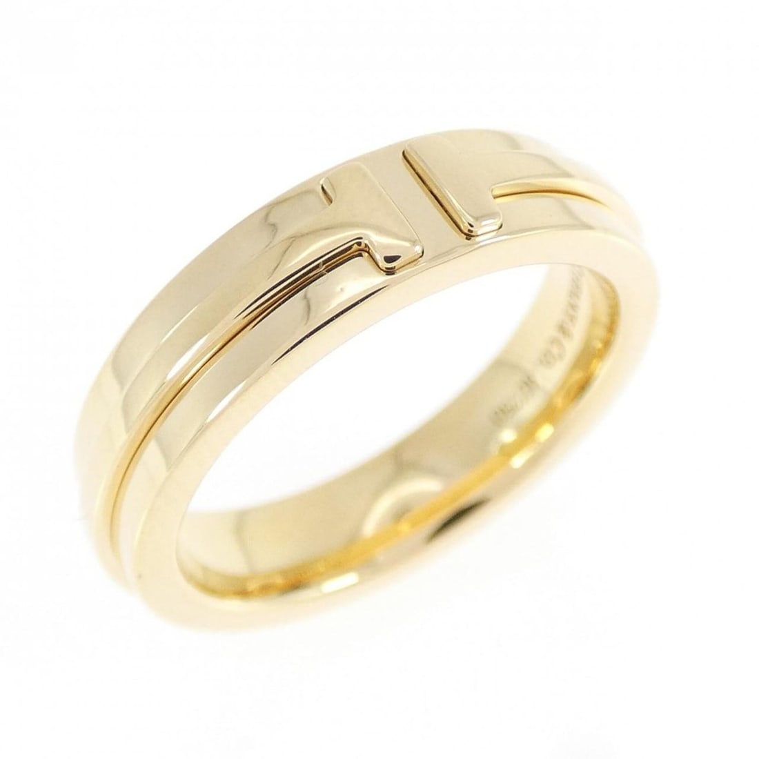 Tiffany T-Two Narrow Ring: --- Catalog ---Category: SizeJP Size: 9US Size: 5Category: DesignType: Band ringGender: WomenMaterial: Yellow gold (18K)Category: GeneralBrand: Tiffany--- Item List ---Section: ConditionRanking: Rank 