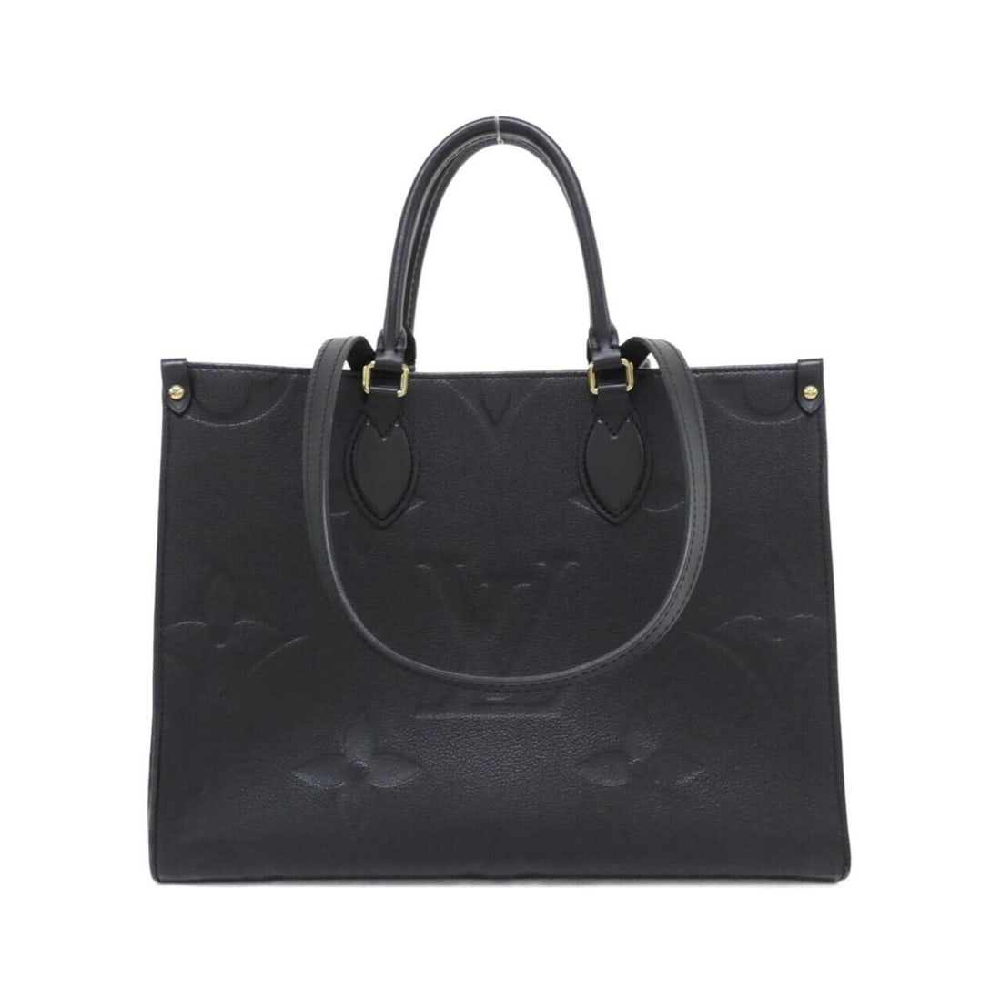 Louis Vuitton Monogram Empreinte OnTheGo MM M45595 Handbag: --- Catalog ---Category: SizeSize (HxWxD): 26cm x 34cm x 13cm / 10.23'' x 13.38'' x 5.11''Category: DesignType: HandbagColor: BlackGender: Men,WomenMaterial: Leather Hardware Color: GoldLeather/Fur Ty