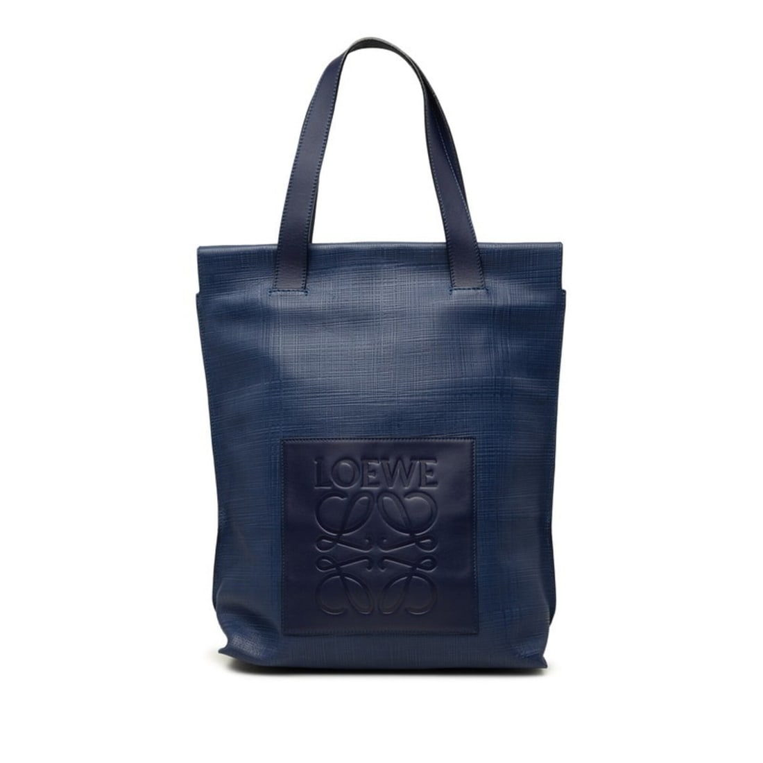 Loewe Anagram Shopper Tote Bag, Blue Leather, Women's LOEWE: --- Catalog ---Category: SizeSize (HxWxD): 40cm x 30.5cm x 12.5cm / 15.74'' x 12'' x 4.92''Category: DesignType: Tote bagColor: BlueGender: WomenMaterial: PVC , Leather Category: GeneralBrand: Loewe--