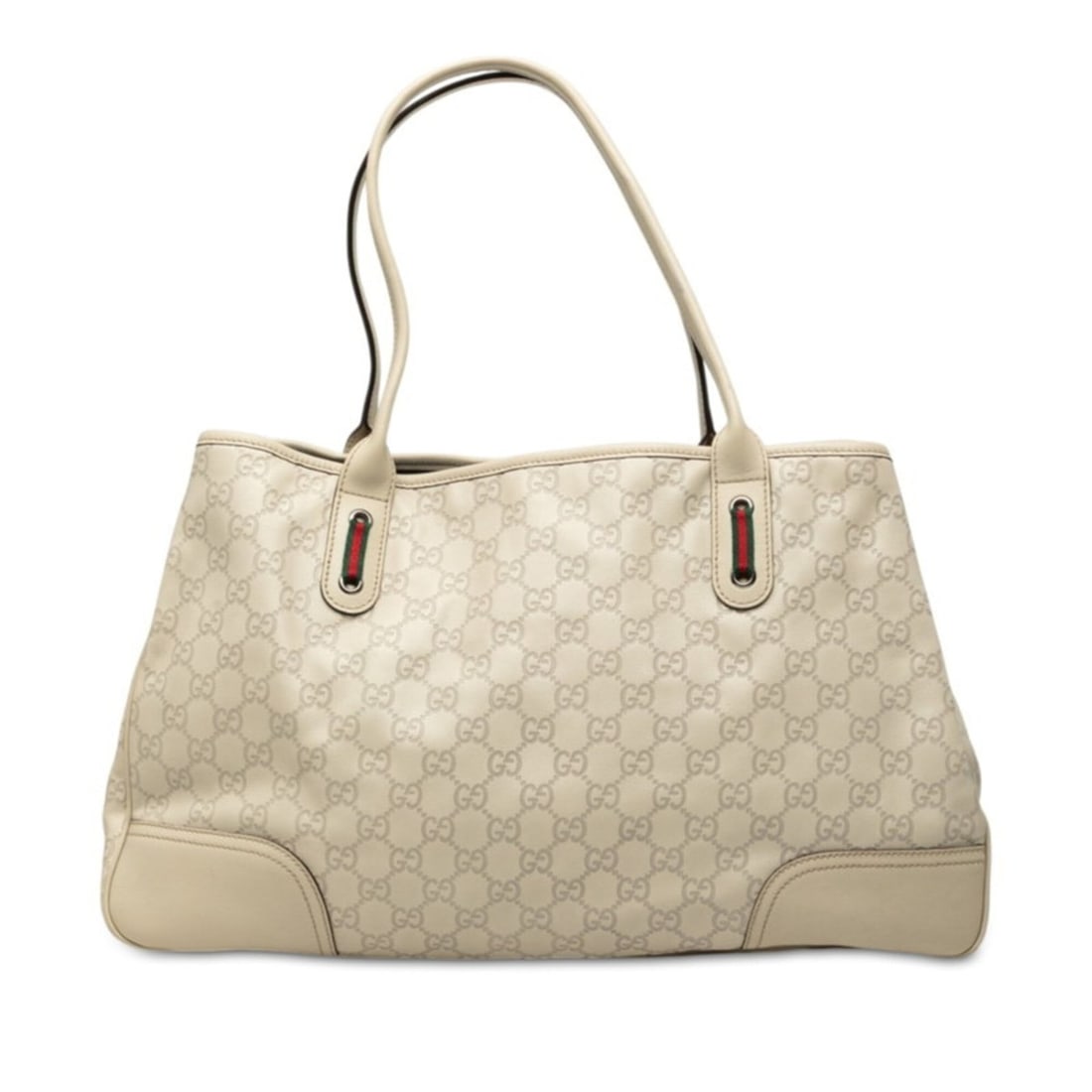 Gucci Guccissima Tote Bag Shoulder 293589 White Leather Women's GUCCI: --- Catalog ---Category: SizeSize (HxWxD): 26cm x 45.5cm x 12cm / 10.23'' x 17.91'' x 4.72''Category: DesignType: Shoulder bag, Tote bagColor: WhiteGender: WomenMaterial: Leather Category: GeneralMPN: