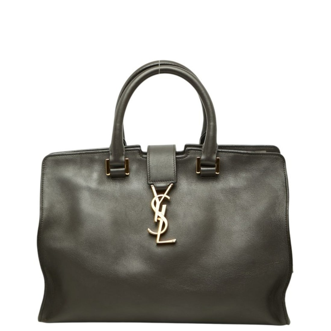 Saint Laurent Cassandra Baby Cabas Small YSL Logo Handbag Shoulder Bag 2WAY 394461 Dark Brown (1 of 16)