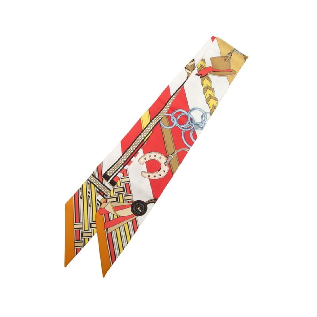 Hermes Twilly Brides et Gris Scarf Muffler Red Multicolor Silk Women's HERMES: --- Catalog ---Category: SizeSize (LxW): 86cm x 5cm / 33.85'' x 1.96''Category: DesignType: ScarfColor: Multi-color, Red colorGender: WomenMaterial: Silk Category: GeneralBrand: Hermes--- Item List --