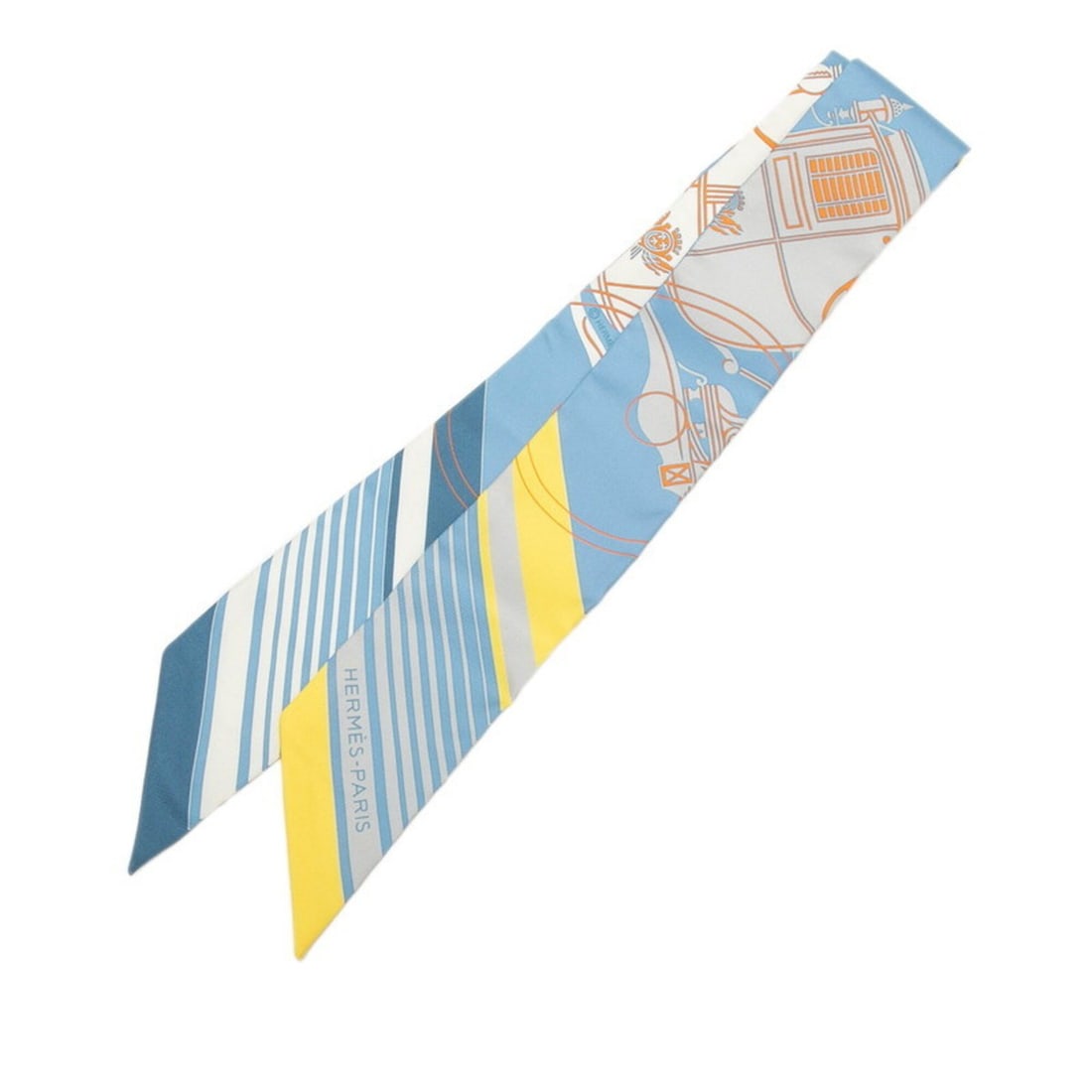 Hermes Twilly Ex libris Scarf Muffler Blue Multicolor Silk Women's HERMES: --- Catalog ---Category: SizeSize (LxW): 85.5cm x 5cm / 33.66'' x 1.96''Category: DesignType: ScarfColor: Blue, Multi-colorGender: WomenMaterial: Silk Category: GeneralBrand: Hermes--- Item List ---Se