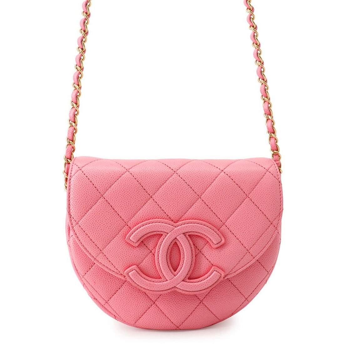 Chanel Chain Shoulder Bag Mini Matelassé Coco Mark Caviar Skin AS3867 CHANEL Handbag Women's: --- Catalog ---Category: SizeWeight: 410g / 14.46oz.Size (HxWxD): 16cm x 18.5cm x 7cm / 6.29'' x 7.28'' x 2.75''Strap Length: 117.5cm / 46.25''Category: DesignType: Shoulder bagColor: PinkGender: Wome