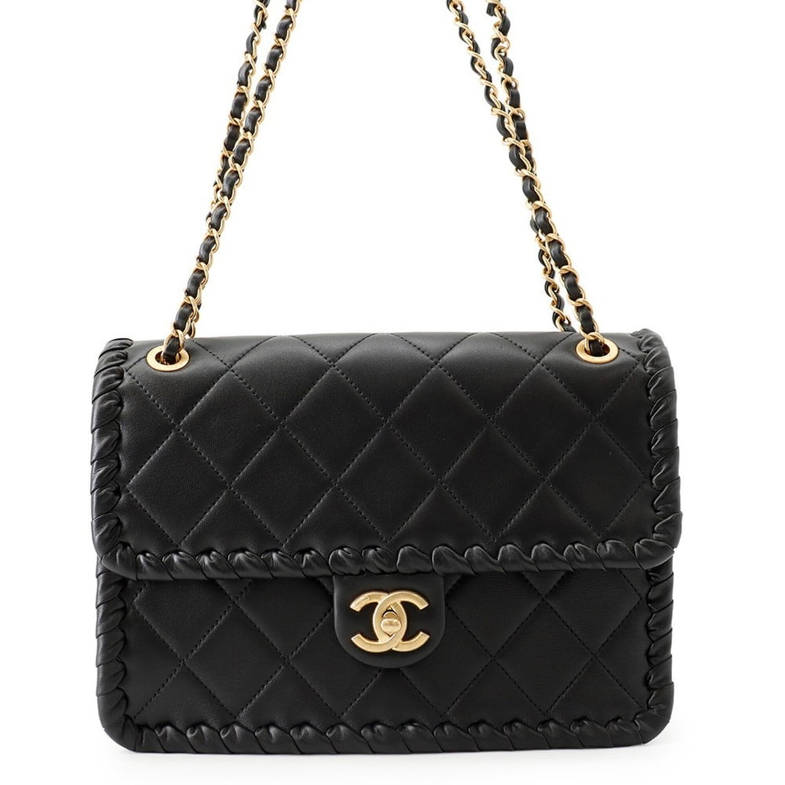 Chanel Chain Shoulder Bag Matelassé Coco Mark Single Flap AS2496 CHANEL Black Handbag Women's: --- Catalog ---Category: SizeWeight: 550g / 1.21lb.Size (HxWxD): 18cm x 25.5cm x 8cm / 7.08'' x 10.03'' x 3.14''Strap Length: 63.5cm - 106cm / 24.99'' - 41.73''Category: DesignType: Handbag, Shoulder 