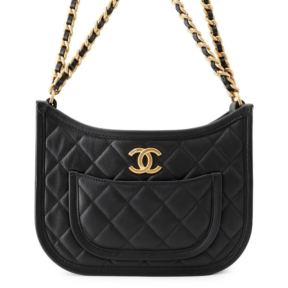 Chanel Chain Shoulder Bag Matelassé Coco Mark Hobo Calfskin AS4666 CHANEL Black Handbag Women's: --- Catalog ---Category: SizeWeight: 630g / 1.38lb.Size (HxWxD): 20cm x 25cm x 6.5cm / 7.87'' x 9.84'' x 2.55''Strap Length: 102.5cm / 40.35''Category: DesignType: Handbag, Shoulder bagColor: BlackGen