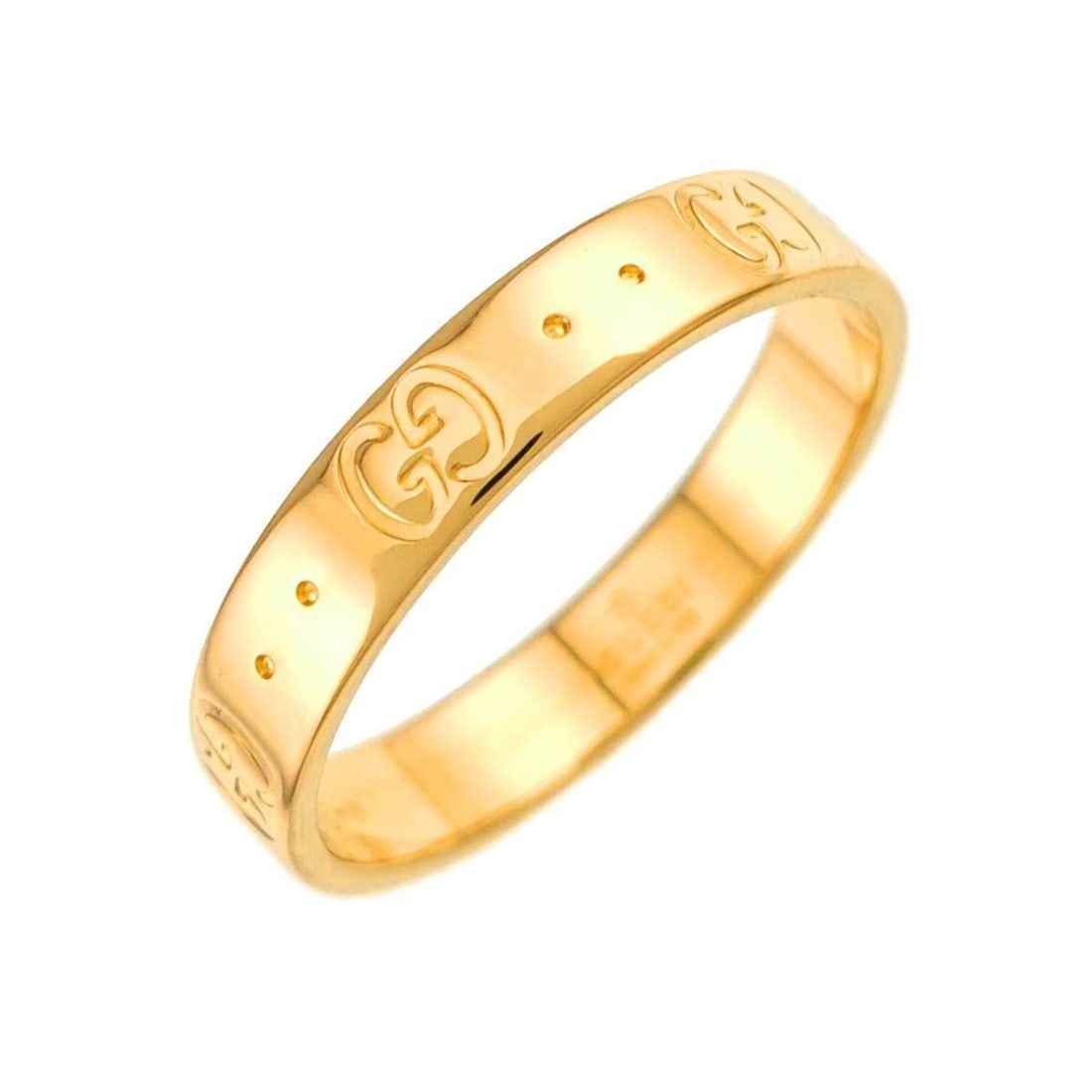 Gucci Icon #19 Ring, 18K Yellow Gold (750), ICON Ring: --- Catalog ---Category: SizeJP Size: 19US Size: 9.5Category: DesignType: Band ringGender: Women,MenMaterial: Yellow gold (18K)Category: GeneralBrand: Gucci--- Item List ---Section: ConditionRanking: 