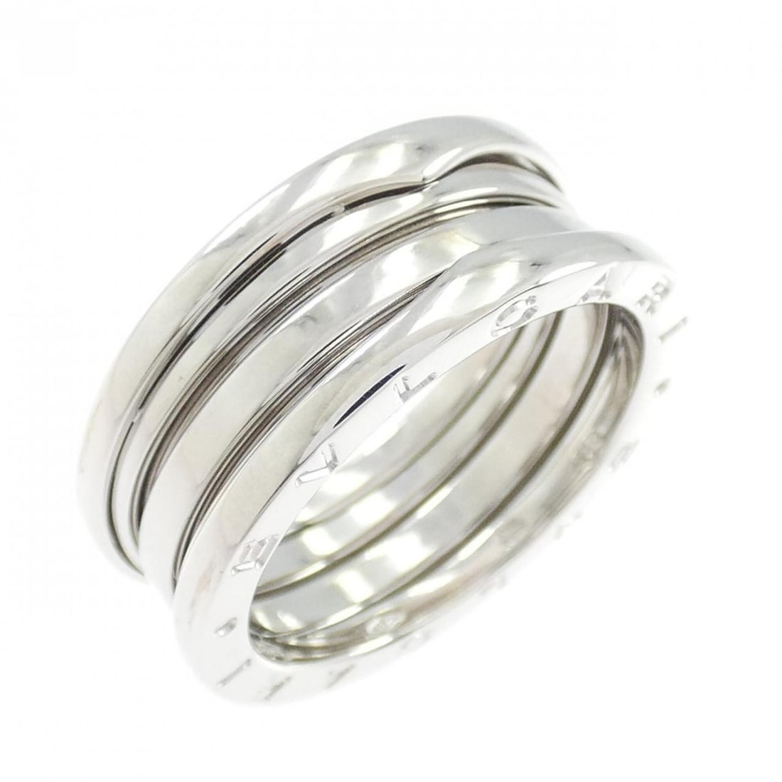 Bvlgari B.zero1 3-band ring: --- Catalog ---Category: SizeUS Size: 10Brand Size: 60Category: DesignType: Band ringGender: WomenMaterial: White gold (18K)Category: GeneralBrand: Bvlgari--- Item List ---Section: ConditionRanking: