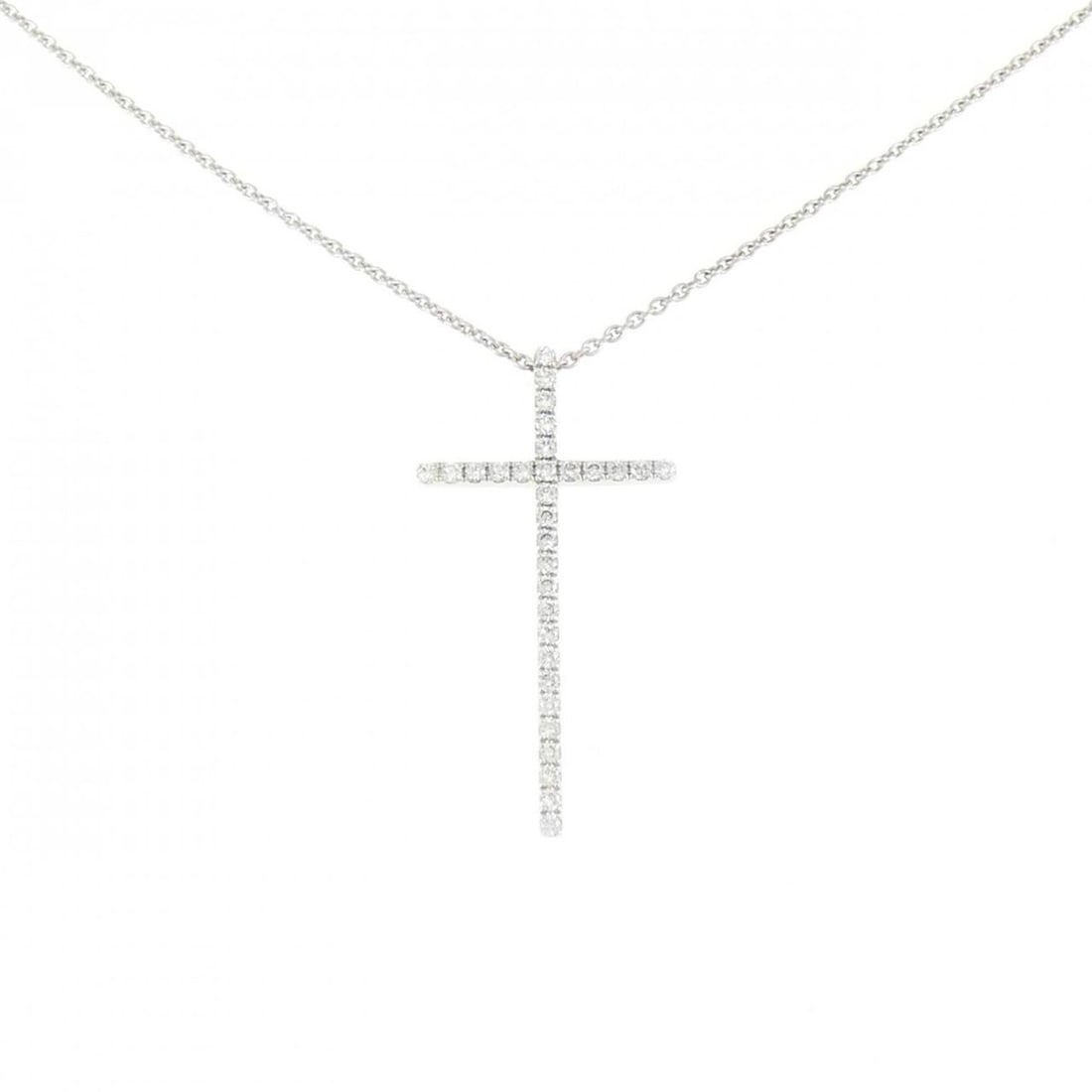 Tiffany Metro Cross Large Necklace: --- Catalog ---Category: SizePendant Size: 29.8mm x 15.7mm / 1.17'' x 0.61''Neck Circumference: 46 cm / 18.11''Category: DesignStone: DiamondGender: WomenMaterial: White gold (18K)Pendant Type: