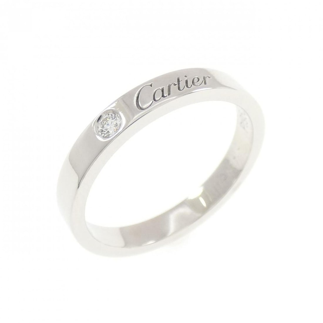 Cartier Wedding 1P Ring: --- Catalog ---Category: SizeUS Size: 7Brand Size: 54Category: DesignType: Band ringColor: PlatinumStone: DiamondGender: WomenMaterial: Platinum 950Category: GeneralMPN: B4051300Brand: Cartier--- Item