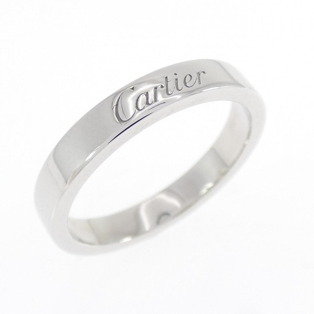 Cartier Engraved Ring: --- Catalog ---Category: SizeUS Size: 6Brand Size: 51Category: DesignType: Band ringColor: PlatinumGender: WomenMaterial: Platinum 950Category: GeneralMPN: B4051300Brand: Cartier--- Item List