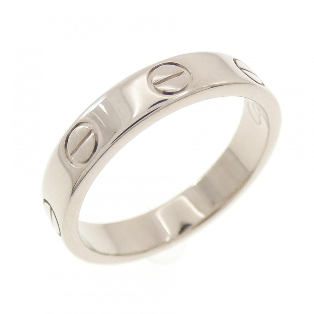 Cartier Mini Love Ring: --- Catalog ---Category: SizeUS Size: 5Brand Size: 49Category: DesignType: Band ringColor: White goldGender: WomenMaterial: White gold (18K)Category: GeneralMPN: B4085100Brand: Cartier--- Item List