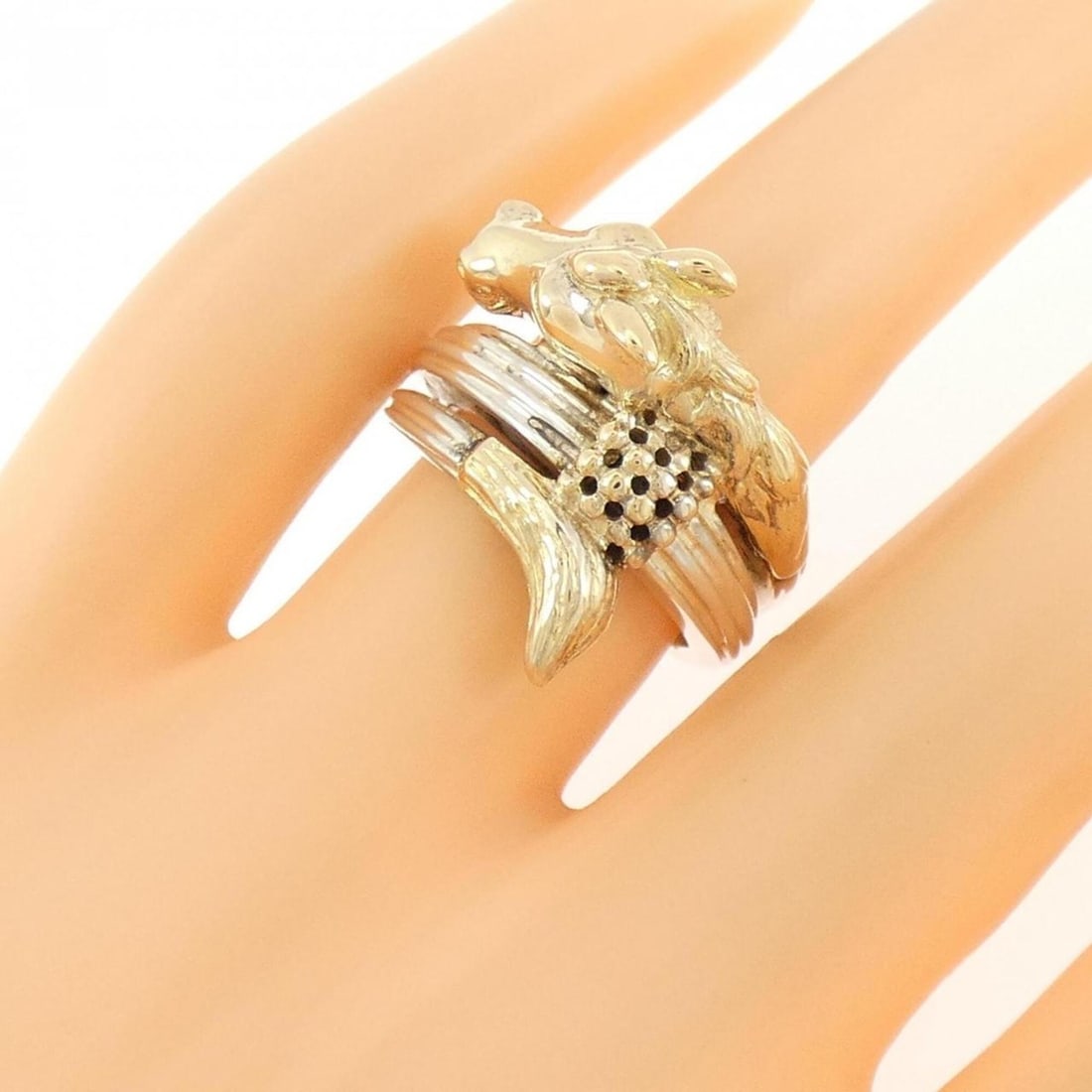 Hermes 925 750YG Ring - 5