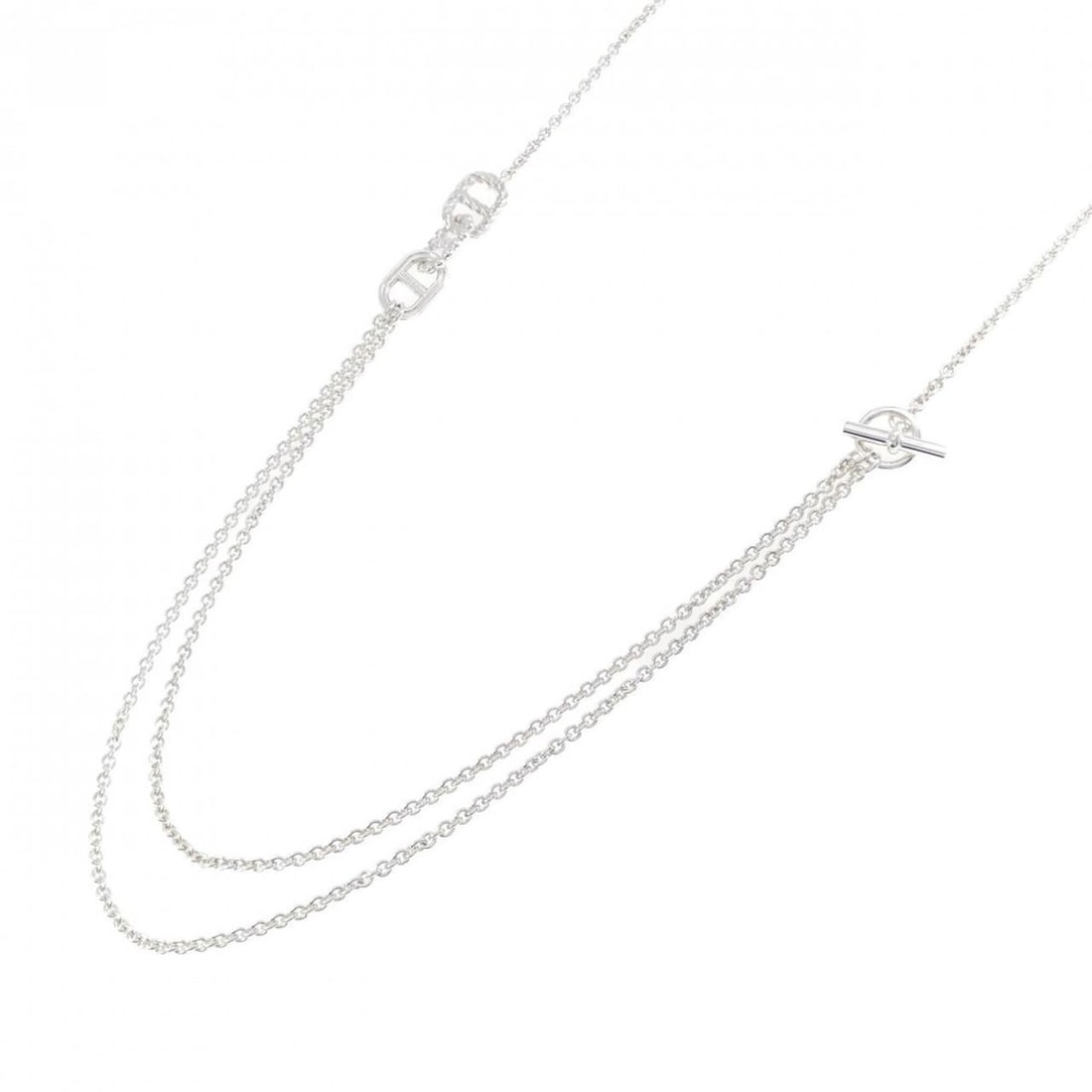 Hermes 925 Necklace: --- Catalog ---Category: SizeNeck Circumference: 81 cm / 31.88''Category: DesignColor: SilverGender: Women,MenMaterial: Silver 925Necklace Type: NecklaceCategory: GeneralBrand: Hermes--- Item List