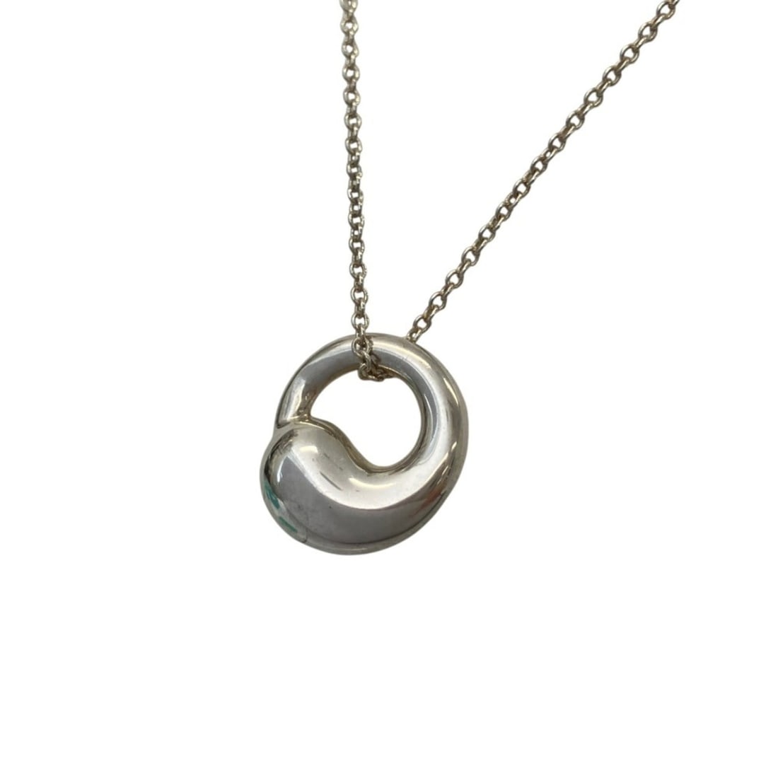 Tiffany & Co. Elsa Peretti Eternal Circle Necklace, 925 Sterling Silver, Women's: --- Catalog ---Category: SizePendant Size: 1.3mm x 1.2mm / 0.05'' x 0.04''Neck Circumference: 40 cm / 15.74''Category: DesignColor: SilverGender: WomenMaterial: Silver 925Necklace Type: