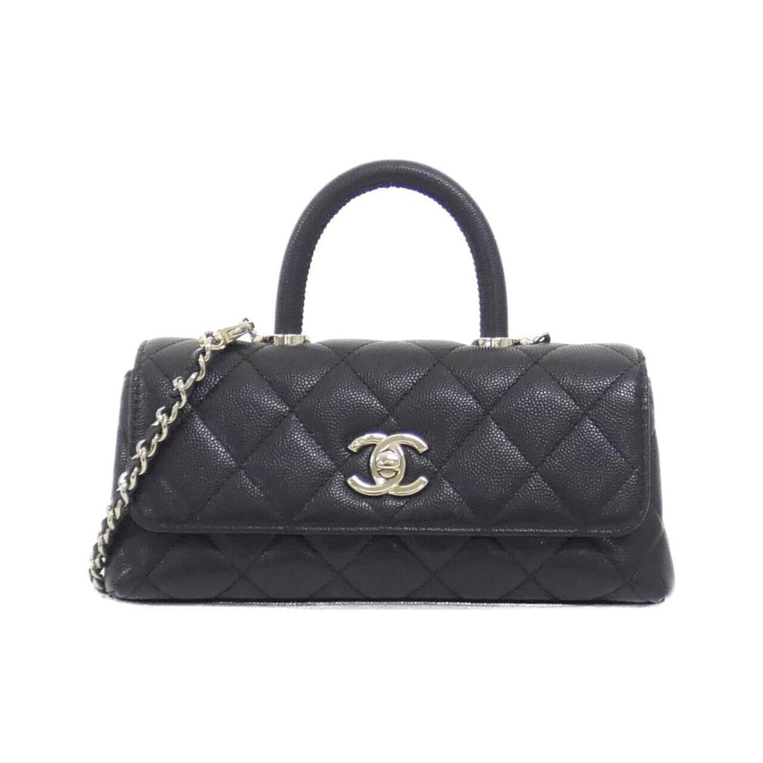 Chanel AP5285 handbag: --- Catalog ---Category: SizeSize (HxWxD): 10cm x 20cm x 4.5cm / 3.93'' x 7.87'' x 1.77''Category: DesignType: HandbagColor: BlackGender: WomenMaterial: Grained Calfskin Category: GeneralMPN: