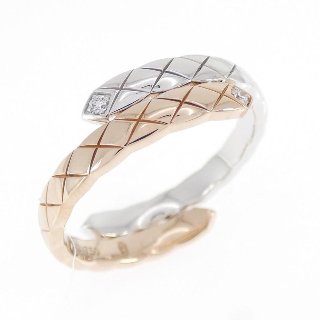 Chanel Coco Crush Ring: --- Catalog ---Category: SizeUS Size: 10Brand Size: 60Category: DesignType: Band ringColor: Pink gold, White goldStone: DiamondGender: Women,MenMaterial: Pink gold (18K), White gold (18K)Category: Gen