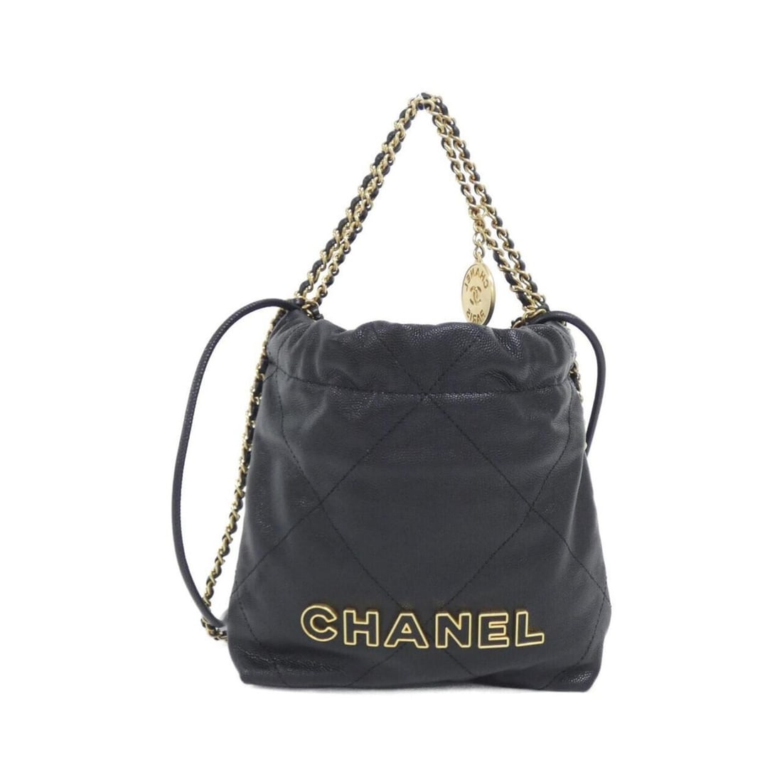 Chanel 22 Line MINI AS3980 Handbag: --- Catalog ---Category: SizeSize (HxWxD): 19cm x 18cm x 6cm / 7.48'' x 7.08'' x 2.36''Category: DesignType: HandbagColor: BlackGender: Women,MenMaterial: Grained Calfskin Category: GeneralMPN: