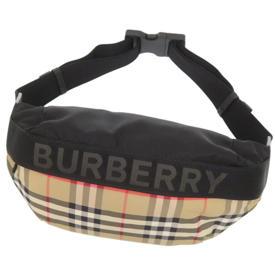Burberry Nova Check Beige Bag, Body Waist Bag 0015BURBERRY: --- Catalog ---Category: SizeSize (HxWxD): 15cm x 30.5cm x 7cm / 5.9'' x 12'' x 2.75''Category: DesignType: Fanny pack, Sling bagColor: Beige, BlackGender: WomenMaterial: Nylon Category: GeneralBrand: