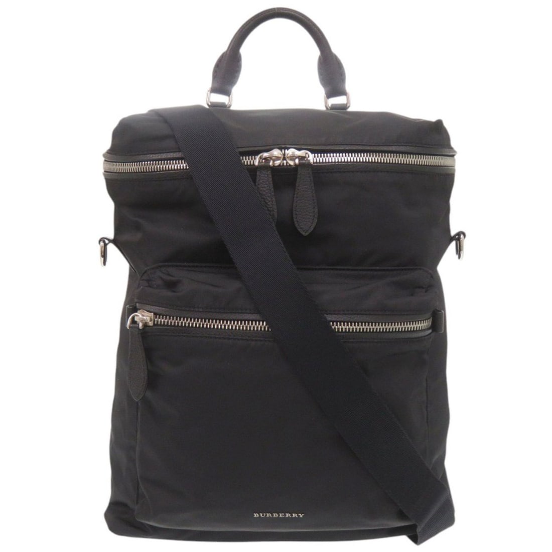 Burberry 4064913 2-Way Black Backpack Daypack 1342BURBERRY (1 of 9)