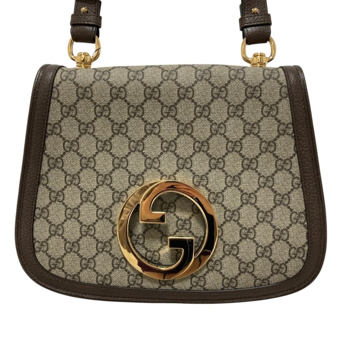 GUCCI Blondie GG Supreme Shoulder Bag 699210 Beige Brown Women's (1 of 17)
