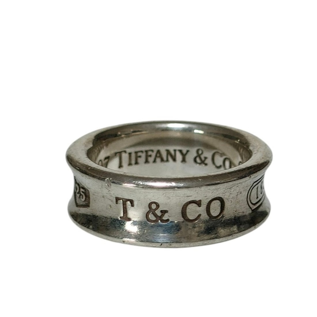 TIFFANY&Co. Tiffany 1837 Ring, Size 925 Silver, Women's (1 of 7)