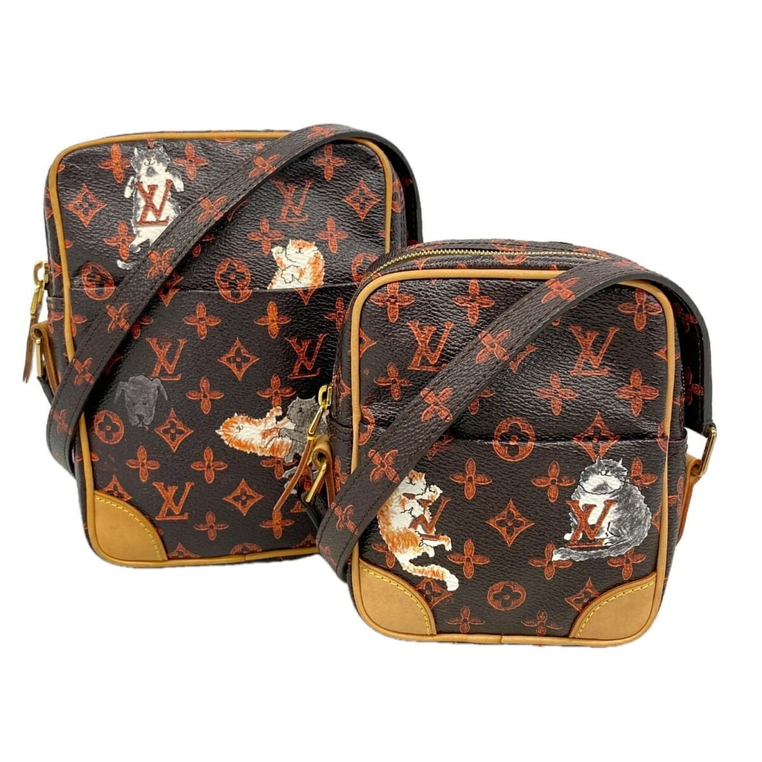 Louis Vuitton Catgram Panam Set Shoulder Bag M44399 Brown Women's P3552609: --- Catalog ---Category: SizeSize (HxWxD): 19cm x 13cm x 3.5cm / 7.48'' x 5.11'' x 1.37''Category: DesignType: Shoulder bagColor: BrownGender: WomenCategory: GeneralMPN: M44399Brand: Louis Vuitton--- 