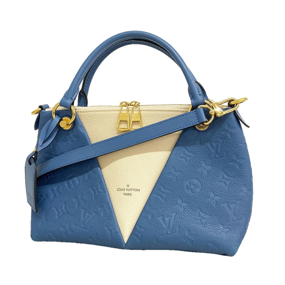 Louis Vuitton Monogram Empreinte V Tote BB Handbag M44419 Blue Jean 2-way bag for women P3538342: --- Catalog ---Category: SizeSize (HxWxD): 18.5cm x 26cm x 11cm / 7.28'' x 10.23'' x 4.33''Category: DesignType: HandbagColor: Blue JeanGender: WomenCategory: GeneralMPN: M44419Brand: Louis Vuitton---