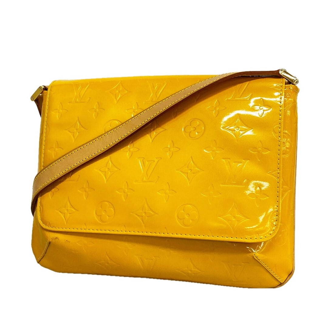 Louis Vuitton Vernis Thompson Street Shoulder Bag M91123 Jaune (Women's) P3538255: --- Catalog ---Category: SizeSize (HxWxD): 22cm x 27cm x 6cm / 8.66'' x 10.62'' x 2.36''Category: DesignType: Shoulder bagColor: JauneGender: WomenCategory: GeneralMPN: M91123Brand: Louis Vuitton--- I