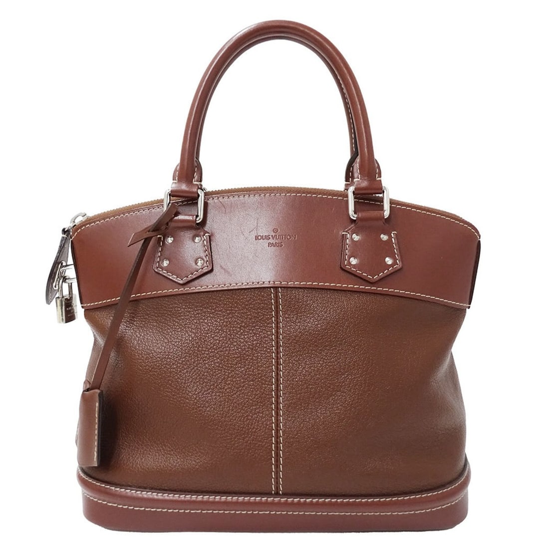 Louis Vuitton LOUIS VUITTON Women's Handbag, Brand Suhali Leather Lockit PM, Sienne Brown M91889: --- Catalog ---Category: SizeSize (HxWxD): 25.5cm x 27.5cm x 15cm / 10.03'' x 10.82'' x 5.9''Category: DesignType: HandbagColor: BrownGender: WomenMaterial: Leather Category: GeneralMPN: M91889Brand: 