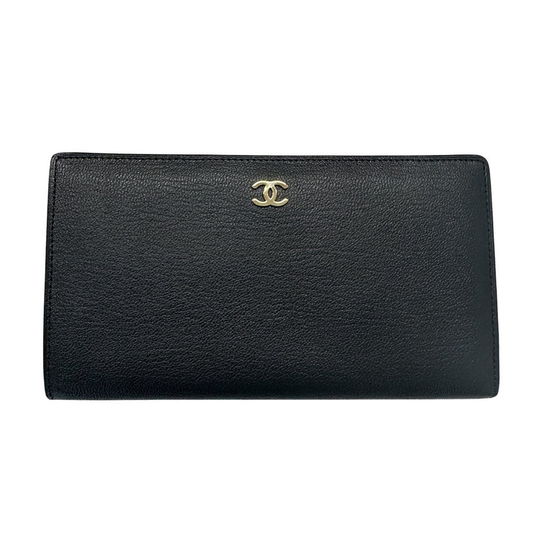 Chanel CHANEL Women's Wallet, Brand Name Long Leather, Black, Gold Hardware: --- Catalog ---Category: SizeSize (HxWxD): 10cm x 18cm x 1.5cm / 3.93'' x 7.08'' x 0.59''Category: DesignColor: BlackGender: WomenMaterial: Leather Category: GeneralBrand: ChanelCountry of Origin: Fra
