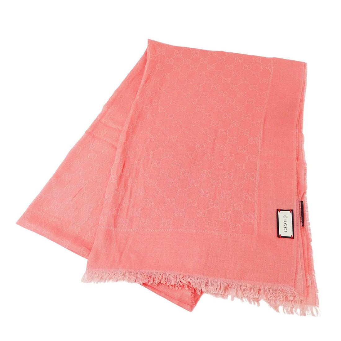 Gucci women's scarf, cotton, pink, 508027, GG pattern.: --- Catalog ---Category: SizeSize (LxW): 1.89m x 62cm / 74.4'' x 24.4''Category: DesignType: StoleColor: PinkGender: WomenMaterial: Cotton Category: GeneralMPN: 508027Brand: GucciCountry of Origin: It