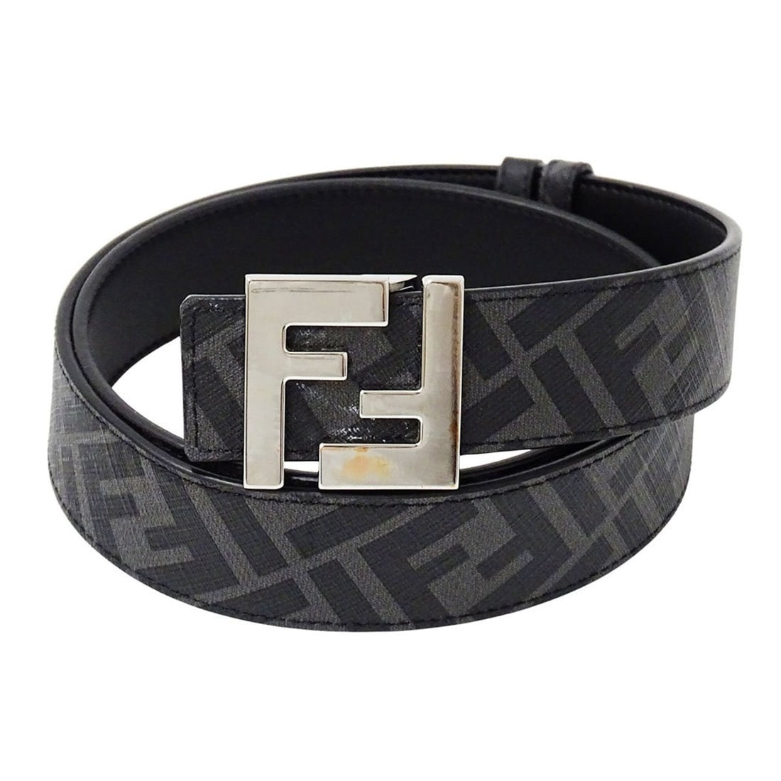 Fendi men's leather belt, FF square black, reversible, apparel logo.: --- Catalog ---Category: SizeLength: 98cm / 38.58''Category: DesignType: Standard beltColor: BlackGender: MenMaterial (Strap): Leather Category: GeneralBrand: FendiCountry of Origin: Italy--- Item Lis