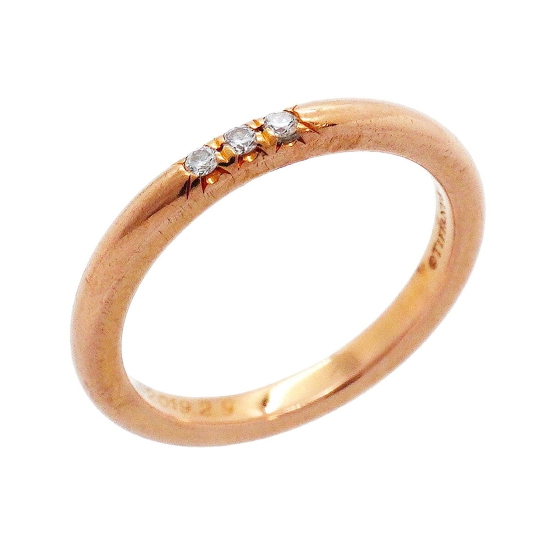 Tiffany & Co. Forever Ring, 3PD (3 Diamonds), 18K Pink Gold, Size 5, Women's, P3620897: --- Catalog ---Category: SizeJP Size: 5US Size: 3.5Category: DesignType: Band ringStone: DiamondGender: WomenMaterial: Pink gold (18K)Category: GeneralBrand: Tiffany--- Item List ---Section: Condition