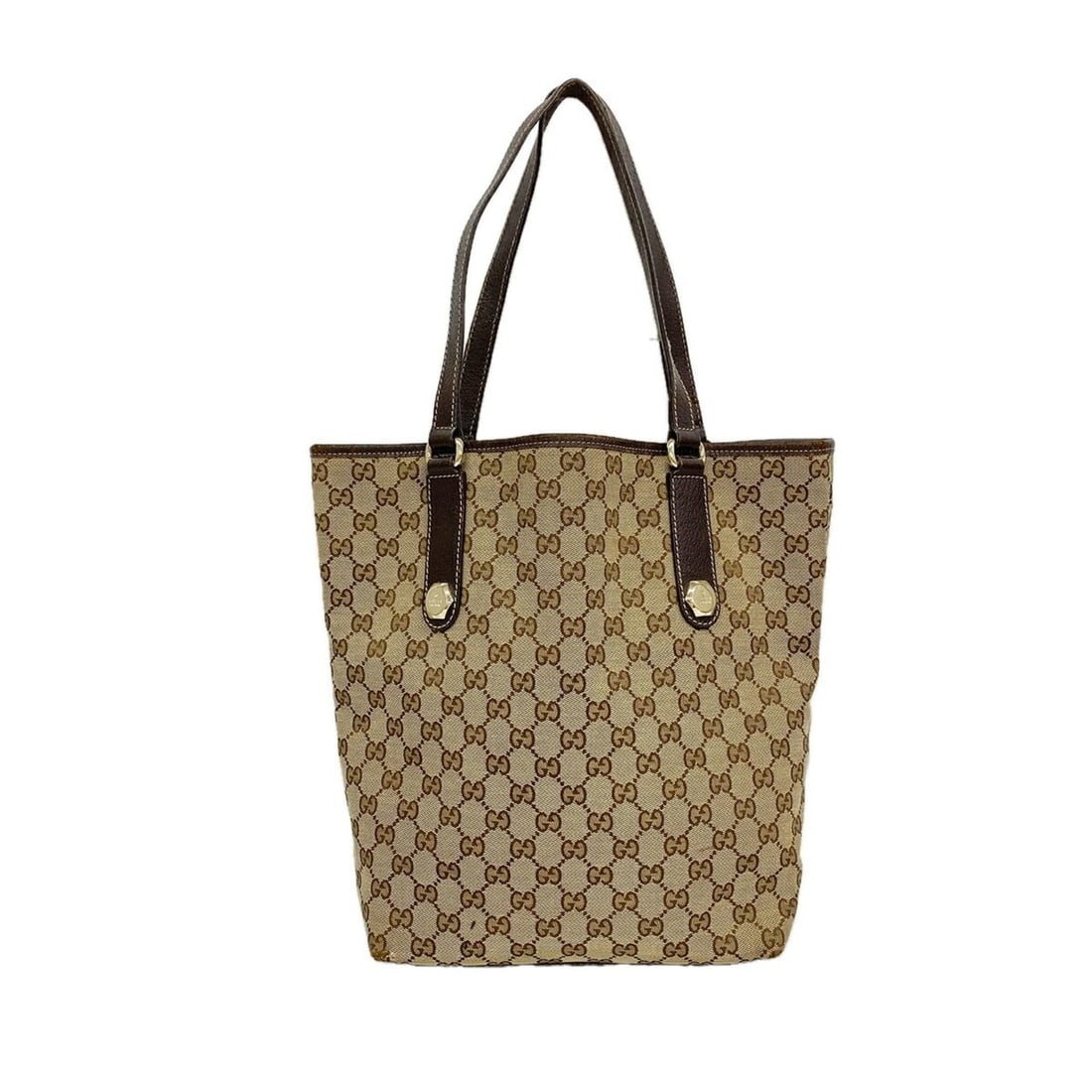 Gucci GG Canvas Tote Bag 153009 Brown Champagne Women's P3593613: --- Catalog ---Category: SizeSize (HxWxD): 32cm x 24.5cm x 12cm / 12.59'' x 9.64'' x 4.72''Category: DesignType: Tote bagColor: BrownGender: WomenMaterial: Canvas Hardware Color: Champagne goldCategor