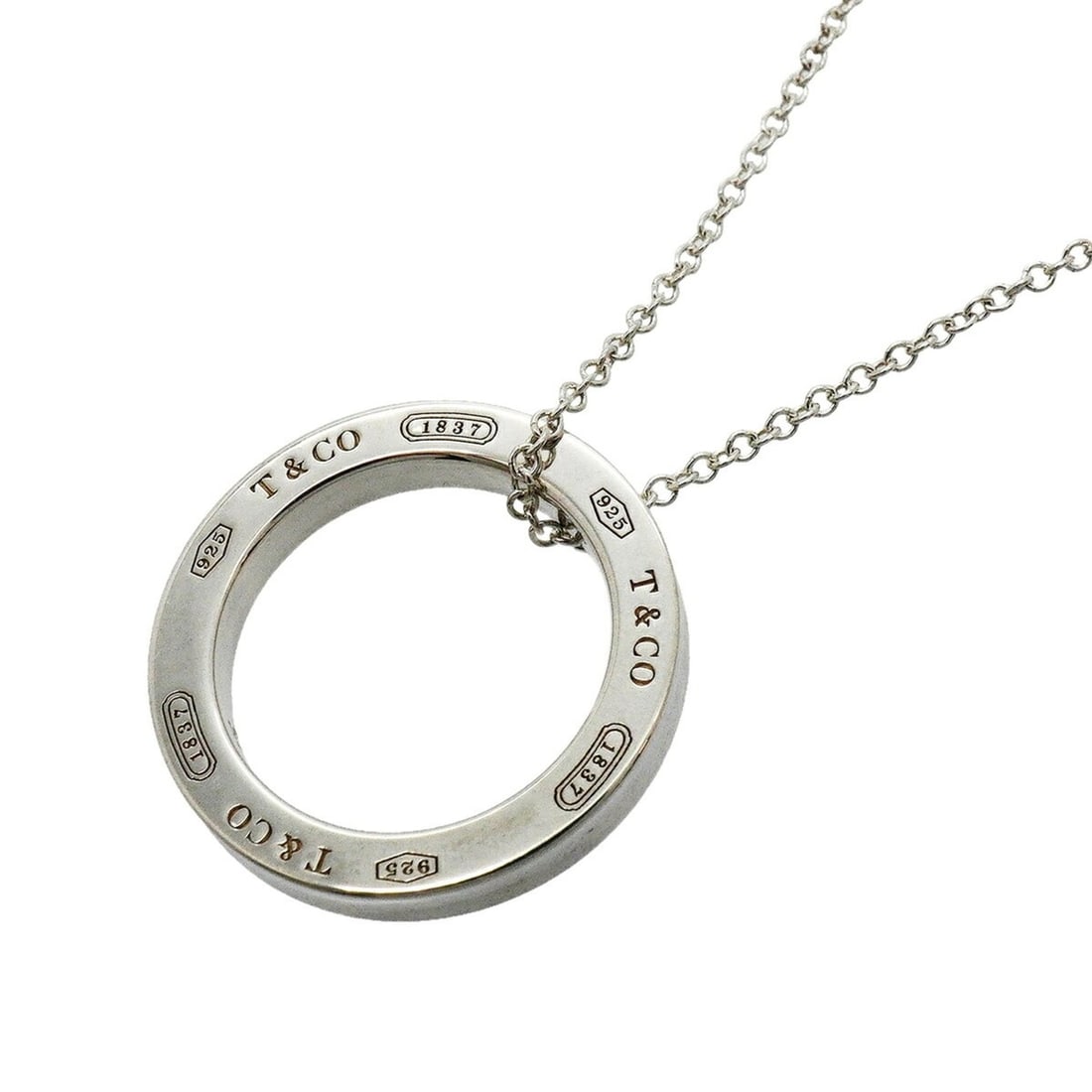 Tiffany & Co. Necklace 1837 Circle Sterling Silver 925 Women's P3579698: --- Catalog ---Category: SizePendant Size: 17.6mm x 17.6mm / 0.69'' x 0.69''Neck Circumference: 40.5 cm / 15.94''Category: DesignGender: WomenMaterial: Silver 925Necklace Type: NecklaceCategory: Gener