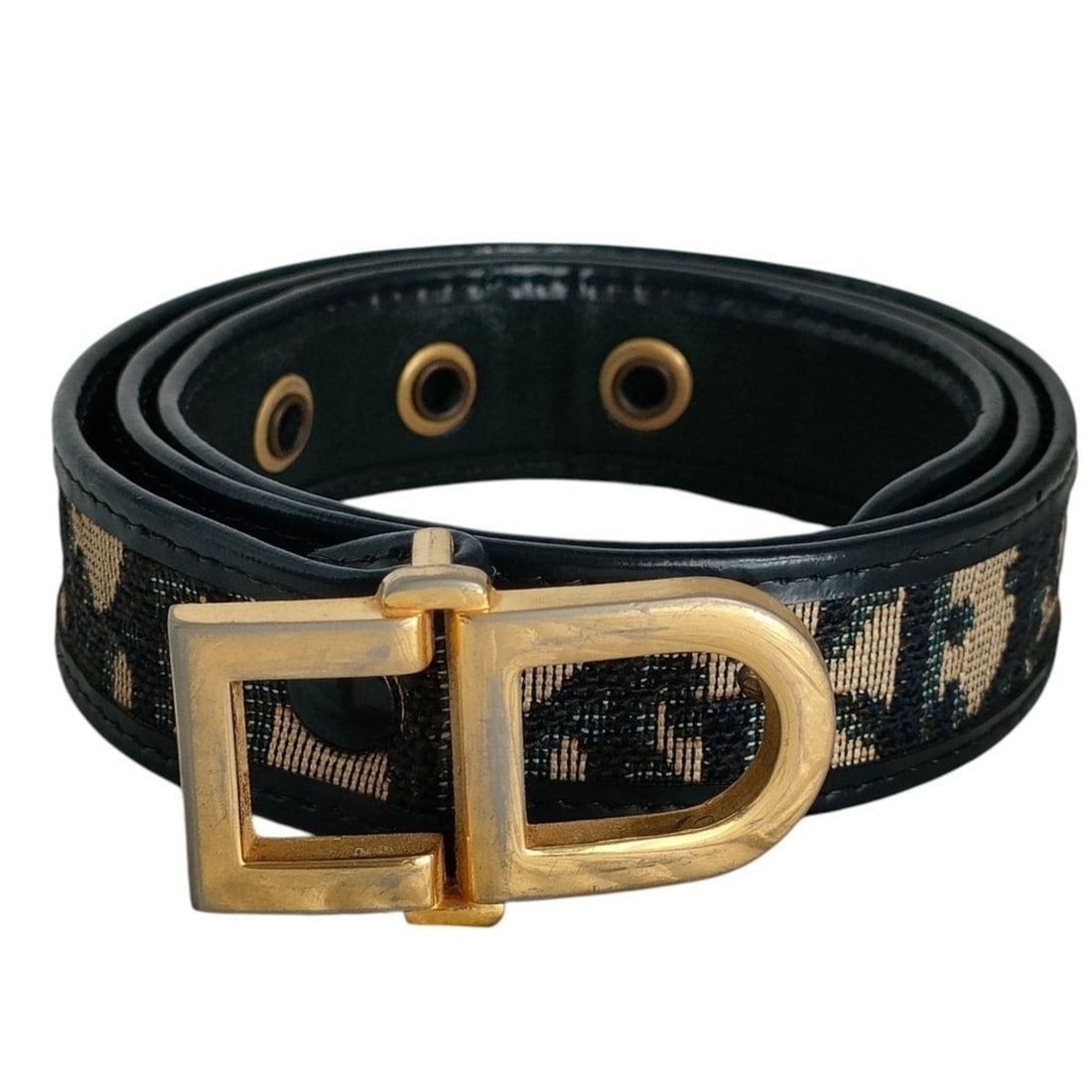 Christian Dior Vintage Trotter Belt, 70cm, Navy, Women's: --- Catalog ---Category: SizeLength: 65cm - 75cm / 25.59'' - 29.52''Category: DesignType: Standard beltColor: NavyGender: WomenCategory: GeneralBrand: Christian Dior--- Item List ---Section: Condition
