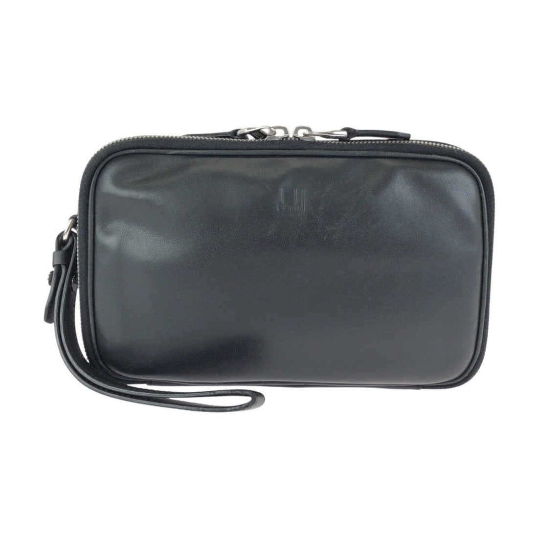 Dunhill Black Leather Clutch Bag with Silver Hardware - Men's: --- Catalog ---Category: SizeSize (HxWxD): 14cm x 23cm x 5cm / 5.51'' x 9.05'' x 1.96''Category: DesignType: Clutch bagColor: BlackGender: MenMaterial: Leather Category: GeneralBrand: DunhillCountry o