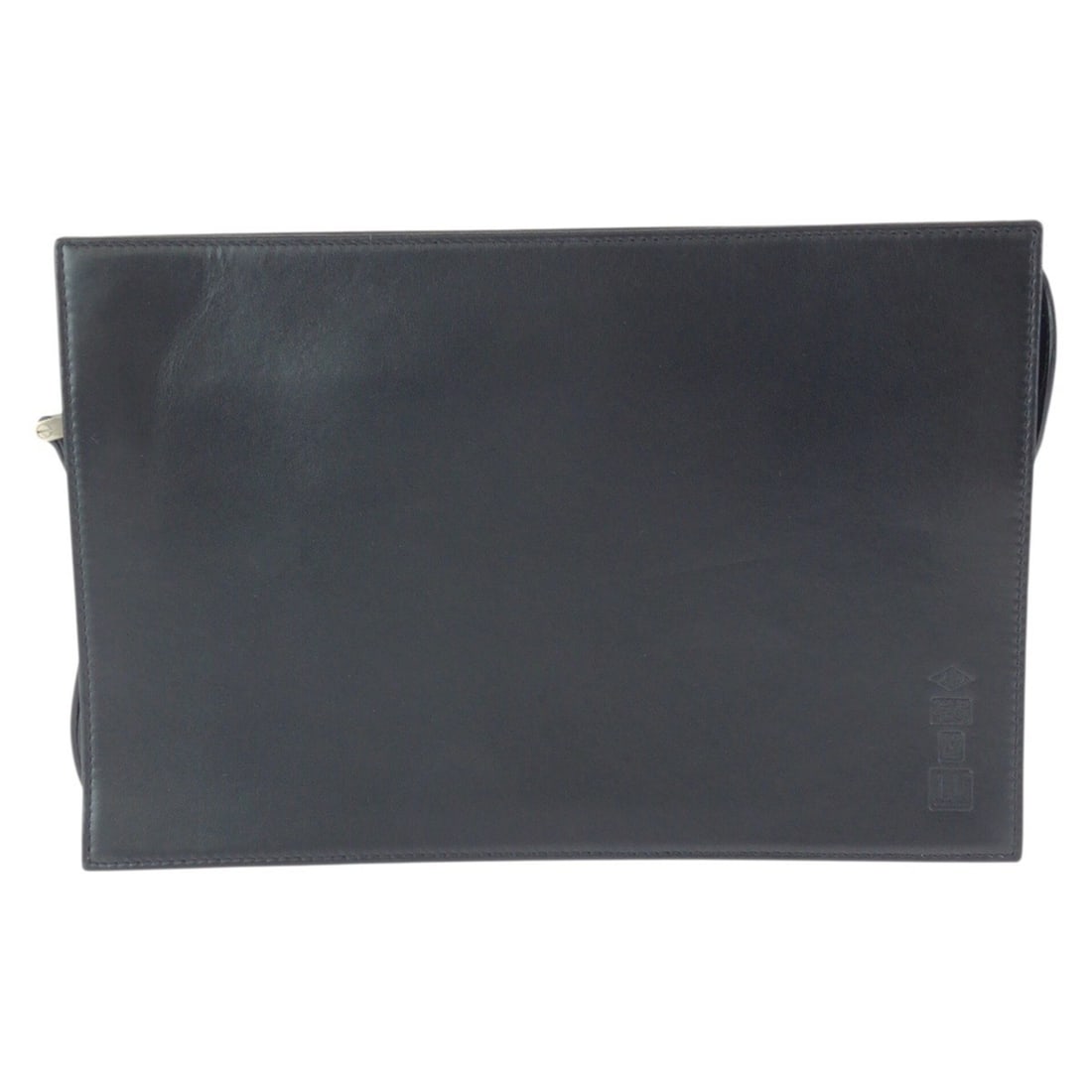 Dunhill Black Leather Clutch Bag with Silver Hardware - Men's: --- Catalog ---Category: SizeSize (HxWxD): 17.5cm x 26.5cm x 5cm / 6.88'' x 10.43'' x 1.96''Category: DesignType: Clutch bagColor: BlackGender: MenMaterial: Leather Category: GeneralBrand: DunhillCoun