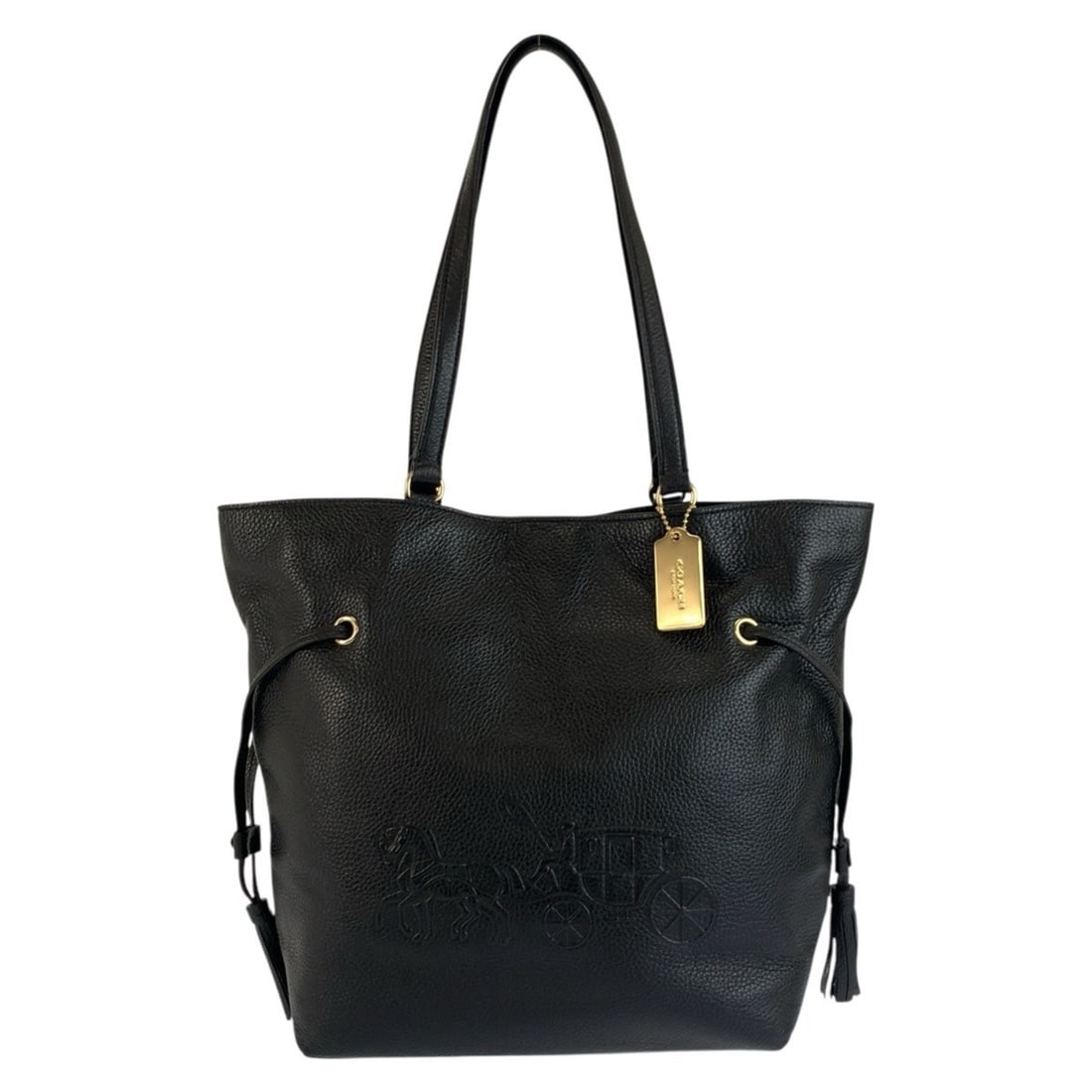 COACH Andy Tote Bag/Shoulder Bag for Women, Black Leather with Gold Hardware, H2279-CA200: --- Catalog ---Category: SizeSize (HxWxD): 29cm x 37cm x 12cm / 11.41'' x 14.56'' x 4.72''Category: DesignType: Shoulder bag, Tote bagColor: BlackGender: WomenMaterial: Leather Category: GeneralMPN: H