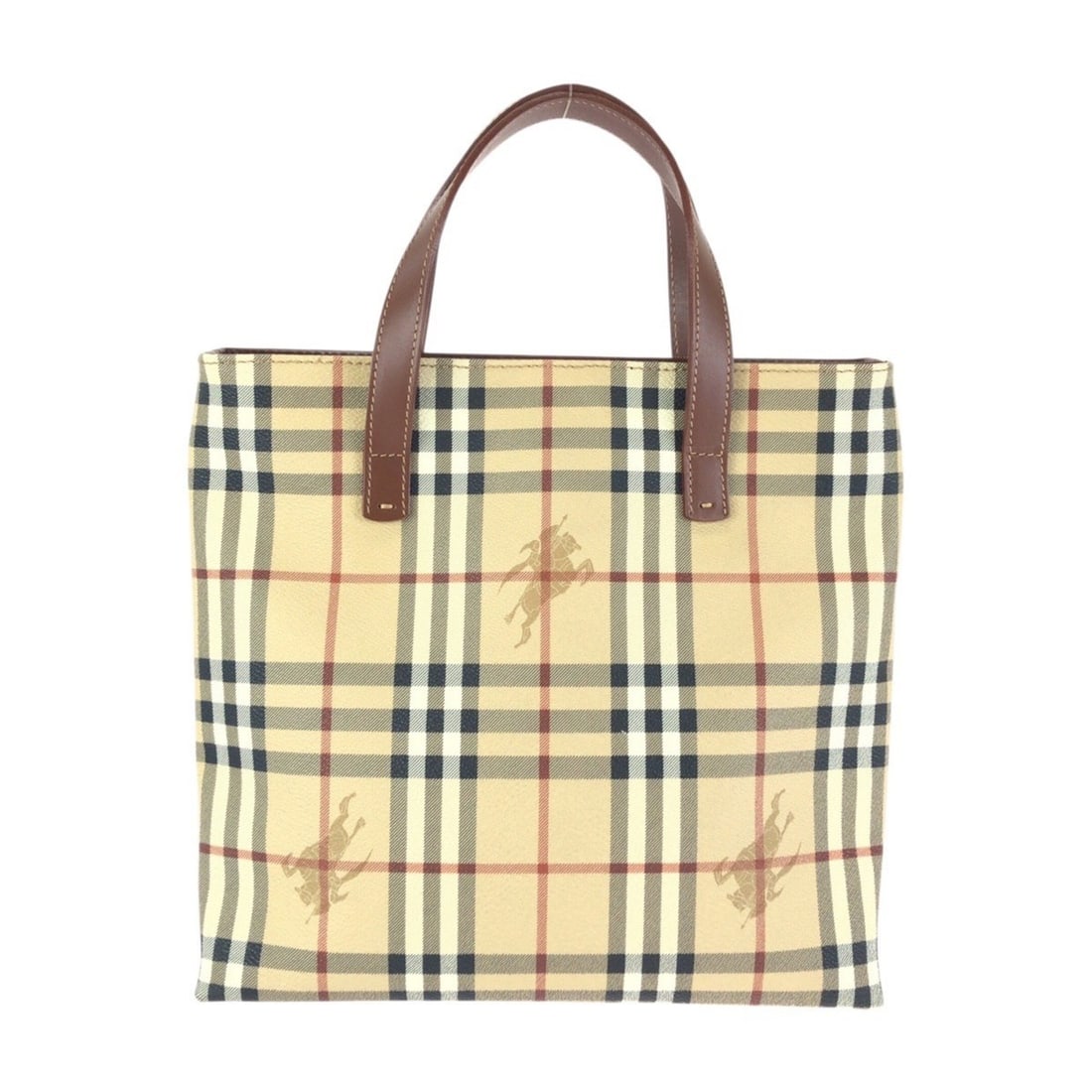 BURBERRY Nova Check Shadow Horse Beige Brown Gold Hardware Tote Bag Handbag for Women: --- Catalog ---Category: SizeSize (HxWxD): 26cm x 27cm x 10cm / 10.23'' x 10.62'' x 3.93''Category: DesignType: Handbag, Tote bagColor: Beige, BrownGender: WomenMaterial: PVC Category: GeneralBrand: B