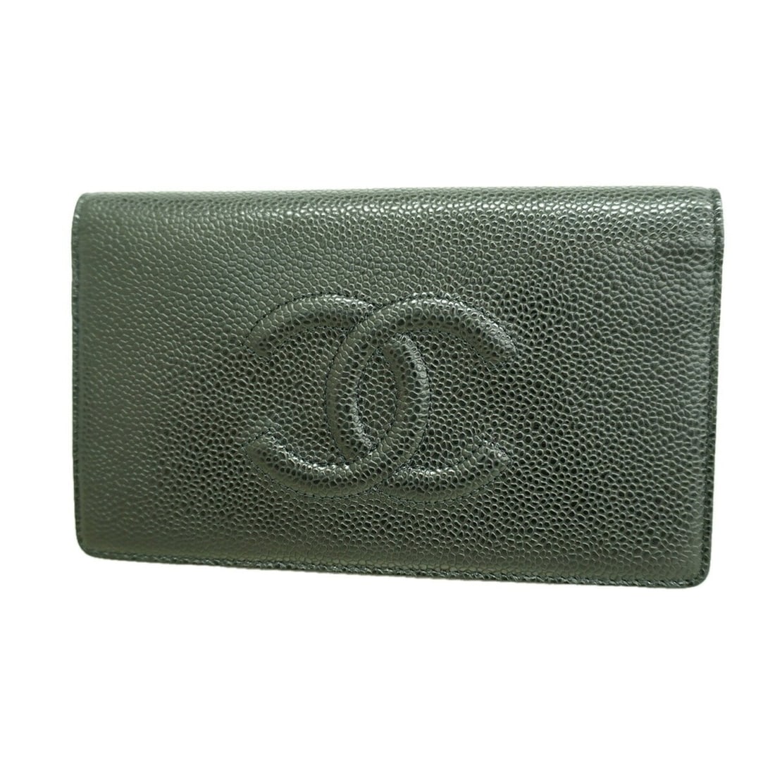 Chanel Long Wallet, Caviar Leather, Black, Men's & Women's: --- Catalog ---Category: SizeSize (HxWxD): 10.5cm x 18cm x 2cm / 4.13'' x 7.08'' x 0.78''Category: DesignType: Long wallet (bi-fold)Color: BlackGender: Men,WomenMaterial: Grained Calfskin Category: Ge