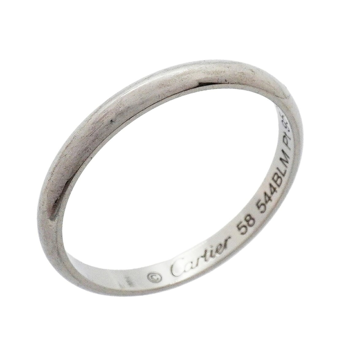 Cartier Wedding Ring, Platinum 950, Size 58, Ladies', P3507813: --- Catalog ---Category: SizeUS Size: 9Brand Size: 58Category: DesignType: Band ringGender: WomenMaterial: Platinum 950Category: GeneralBrand: Cartier--- Item List ---Section: ConditionRanking: Rank A