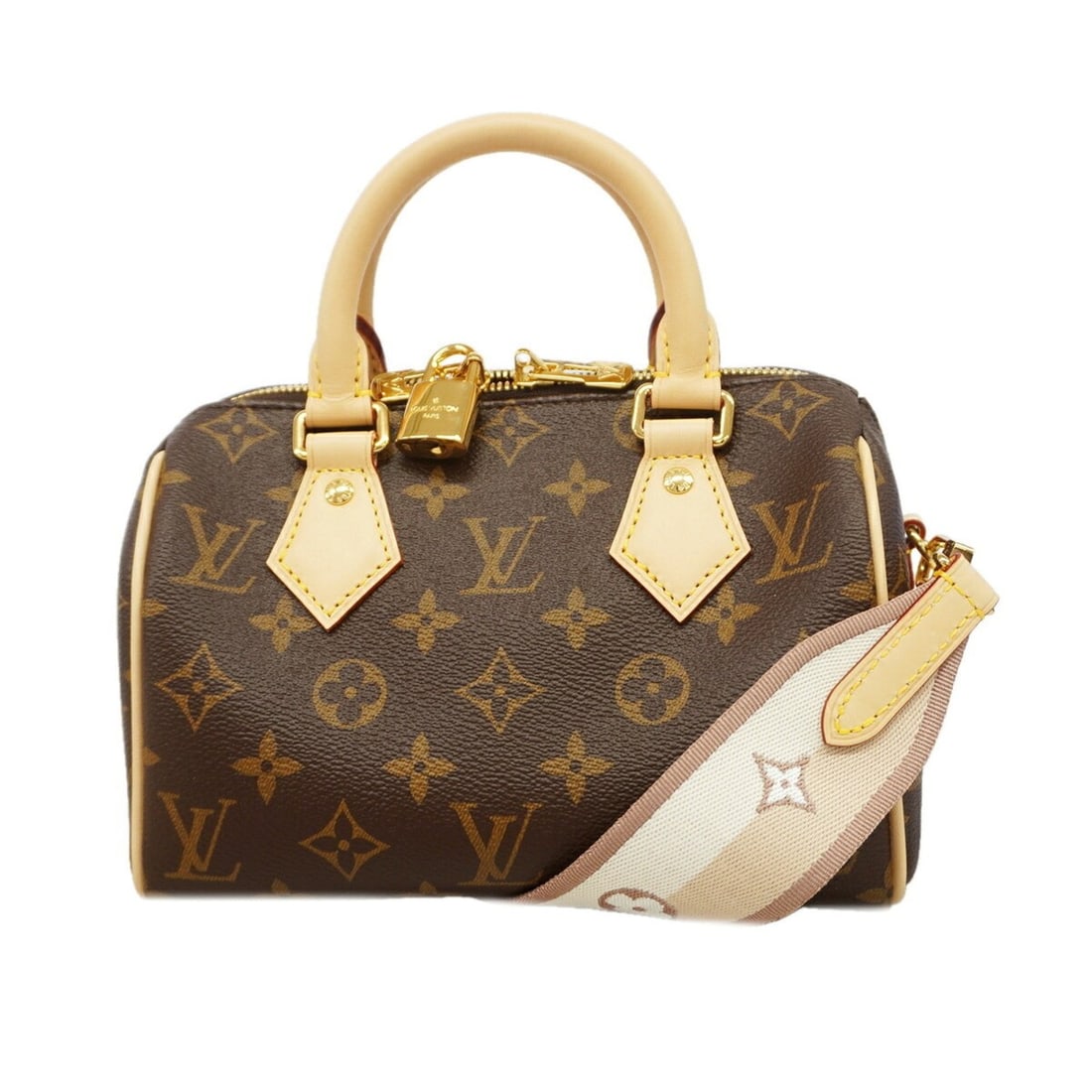 Louis Vuitton Monogram Speedy Bandoulière 20 Handbag M46222 Brown Beige 2-way bag for women: --- Catalog ---Category: SizeSize (HxWxD): 14cm x 20cm x 11cm / 5.51'' x 7.87'' x 4.33''Category: DesignType: HandbagColor: Beige, BrownGender: WomenCategory: GeneralMPN: M46222Brand: Louis Vuitton---