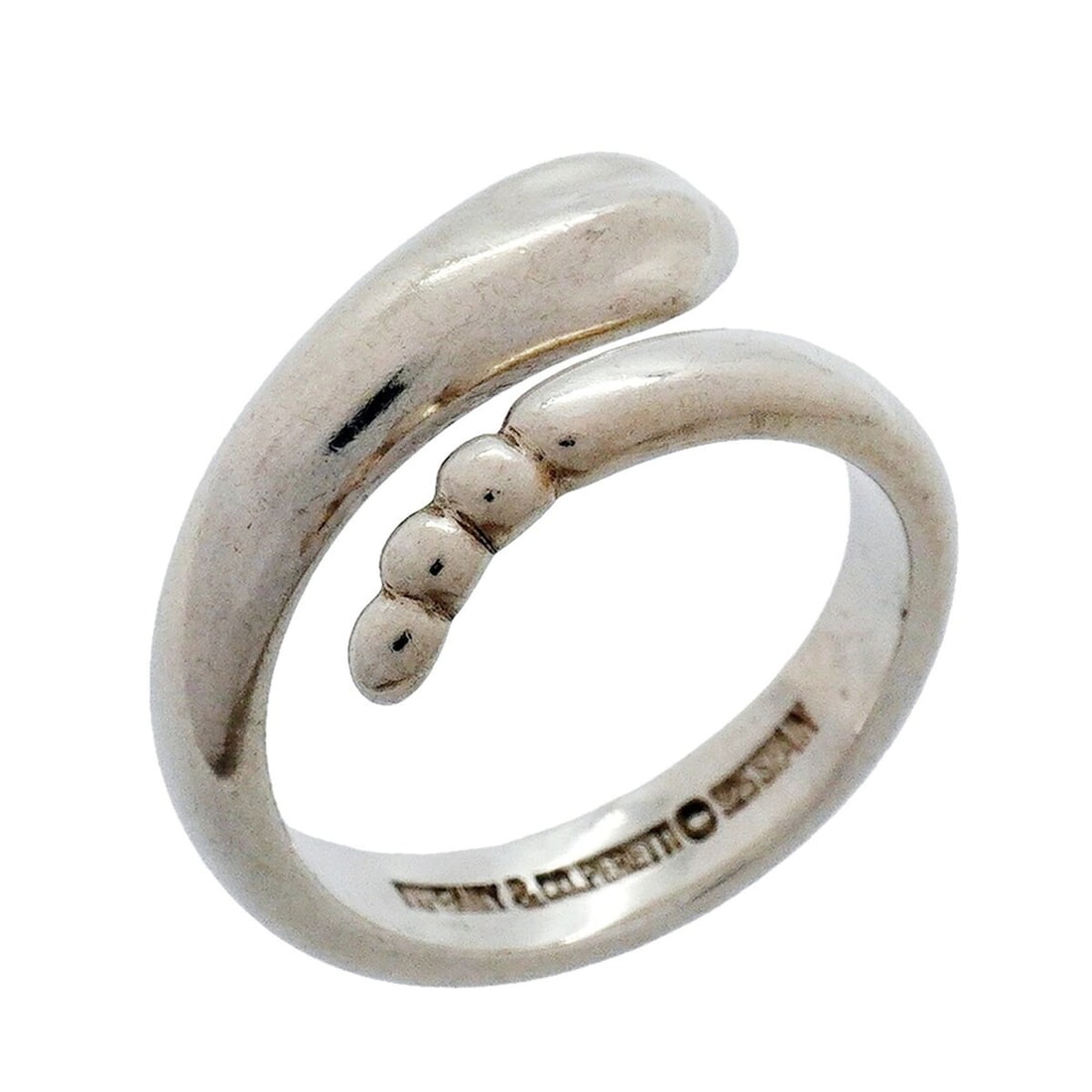 Tiffany & Co. Snake Ring, Sterling Silver 925, Size 8.5, Women's, OP024771: --- Catalog ---Category: SizeJP Size: 8.5US Size: 4.5Category: DesignType: Band ringGender: WomenMaterial: Silver 925Category: GeneralBrand: Tiffany--- Item List ---Section: ConditionRanking: Rank AB 