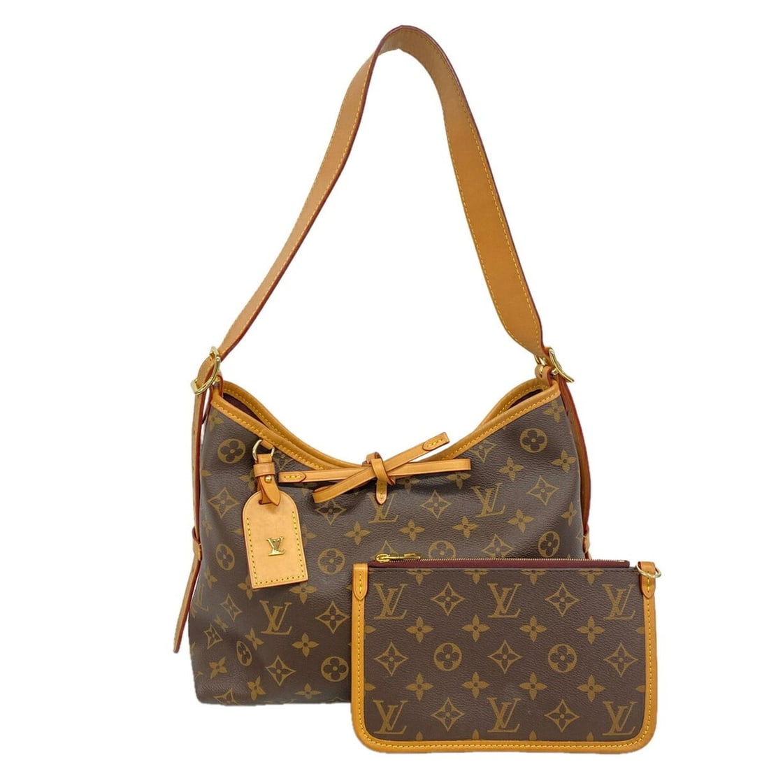 Louis Vuitton Monogram Carryall NM PM Shoulder Bag M46203 Brown Women's OP023702: --- Catalog ---Category: SizeSize (HxWxD): 21cm x 28.5cm x 14cm / 8.26'' x 11.22'' x 5.51''Category: DesignType: Shoulder bagColor: BrownGender: WomenCategory: GeneralMPN: M46203Brand: Louis Vuitton--